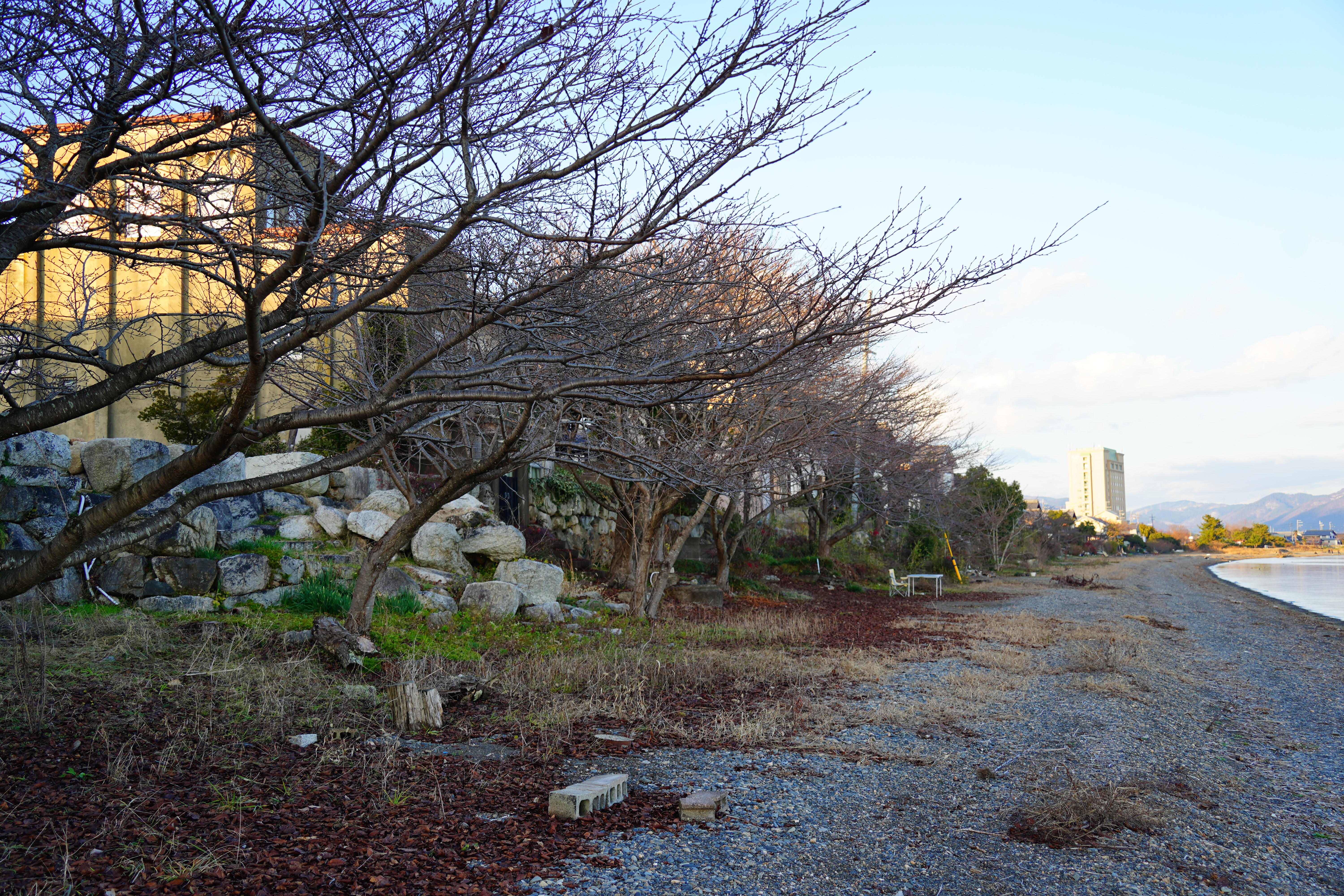 石垣と代官所跡