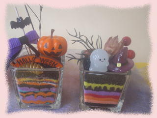びわ湖こどもの国　ハロウインのサンドアート作り