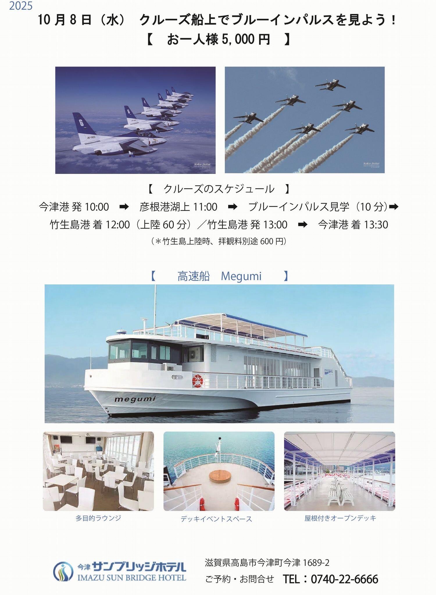 クルーズ船上でブルーインパルスを見よう！